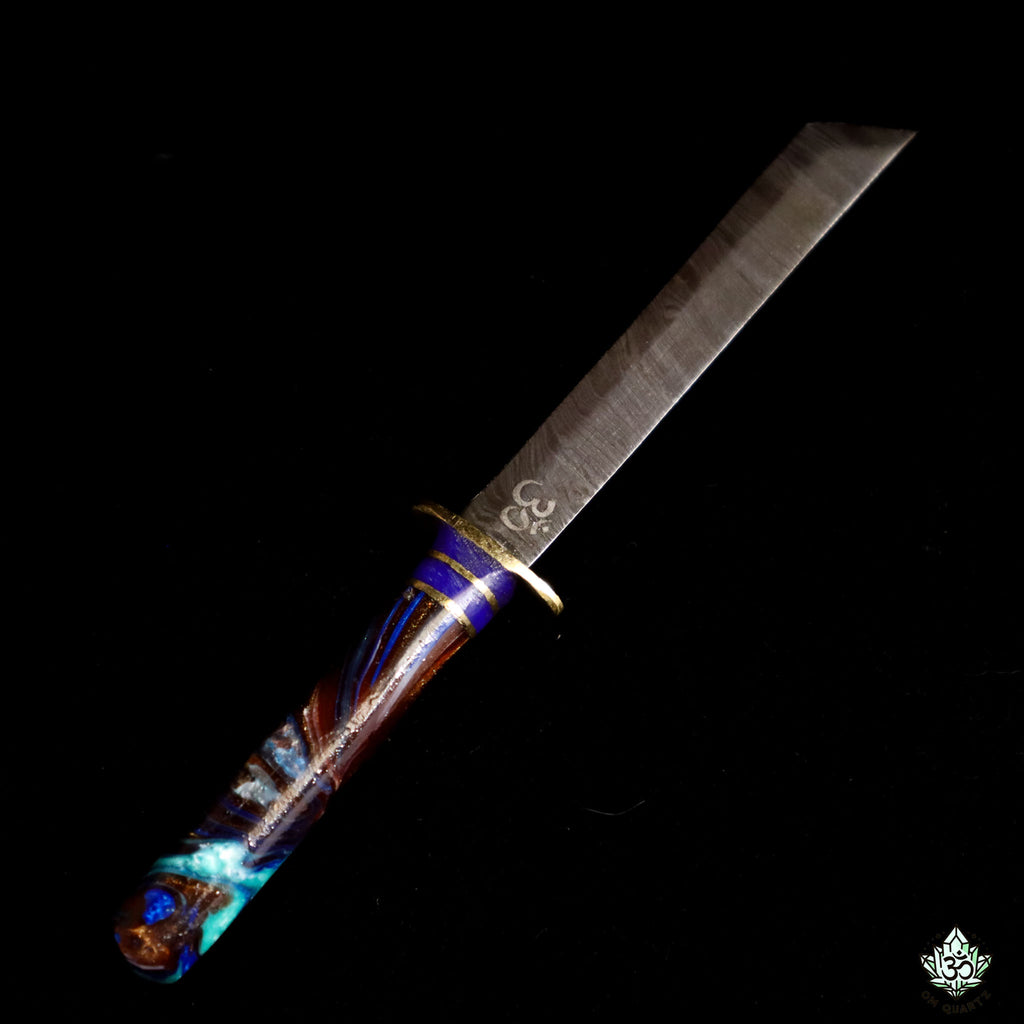 Damascus Steel Dab Tool (@AA_Knives)