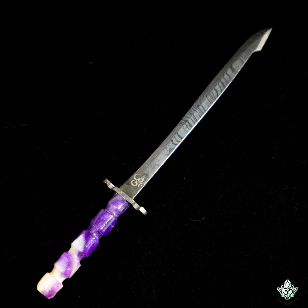 Damascus Steel Dab Tool (@AA_Knives)