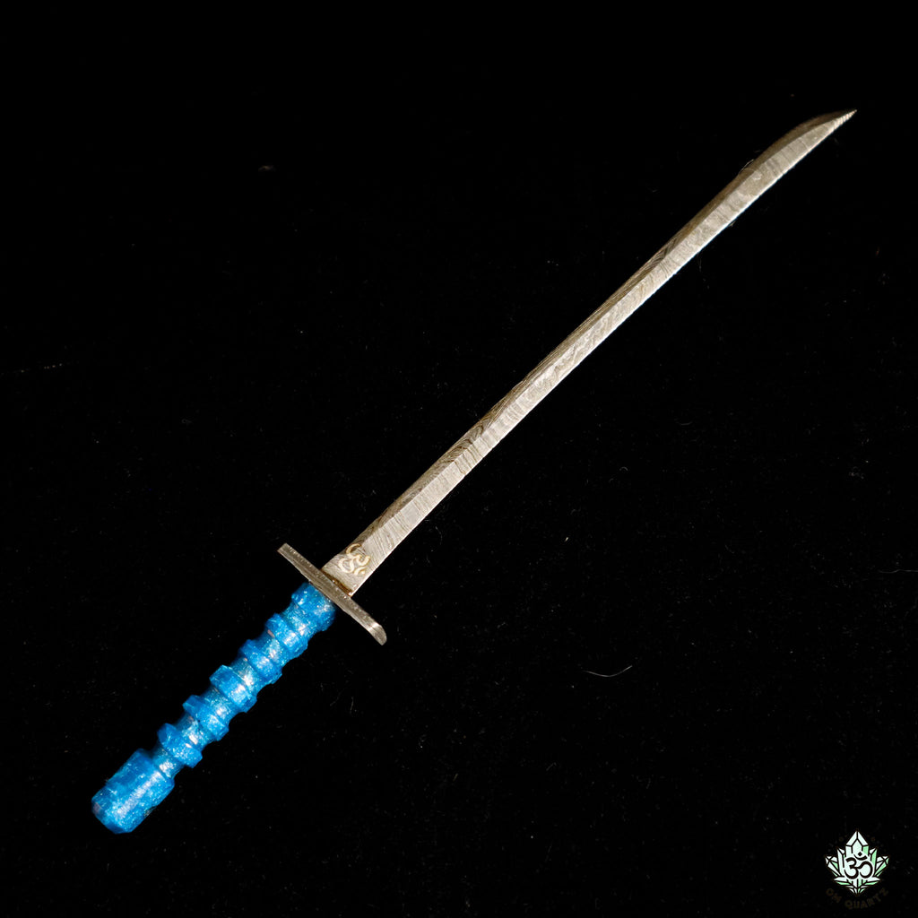 Damascus Steel Dab Tool (@AA_Knives)