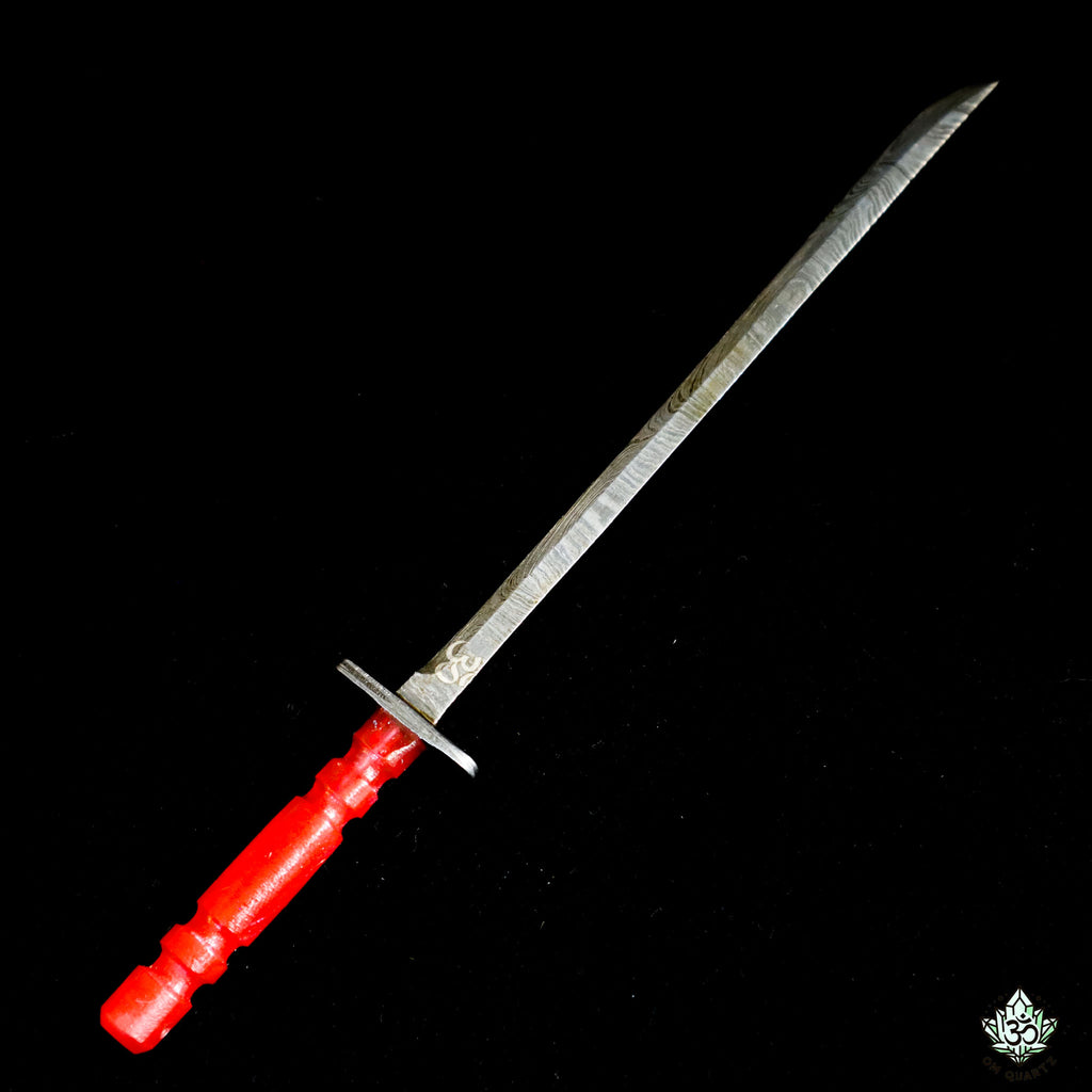 Damascus Steel Dab Tool (@AA_Knives)